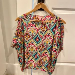 Lilly Pulitzer top with Cutout Shoulders
